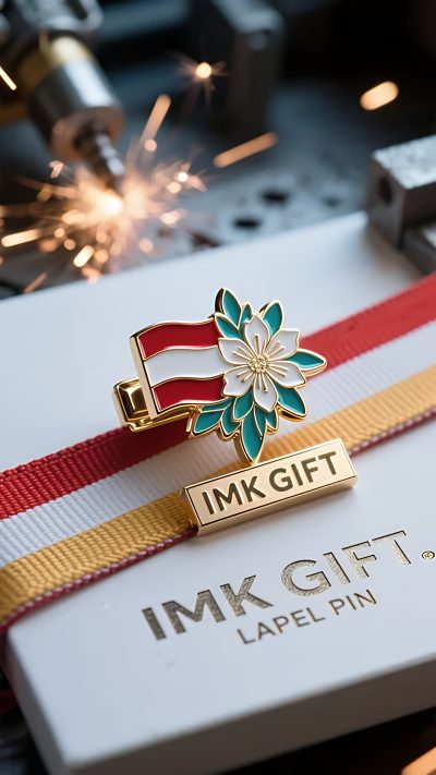 in984-Edelweiß-Krawattenklammer-die-Alpenmedaille-an-der-Brust