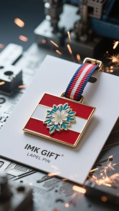 in996-Rot-Weiß-Reise-Die-Widerstandsfähigkeit-des-Lebens-auf-dem-Edelweiß-Gepäckanhänger