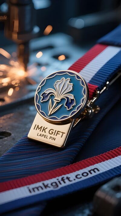 in998-Le-feu-français-sur-la-pince-à-cravate-iris