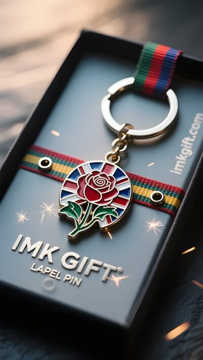 in982-Courage-engraved-on-the-palm-British-spirit-in-the-Tudor-Rose-keychain