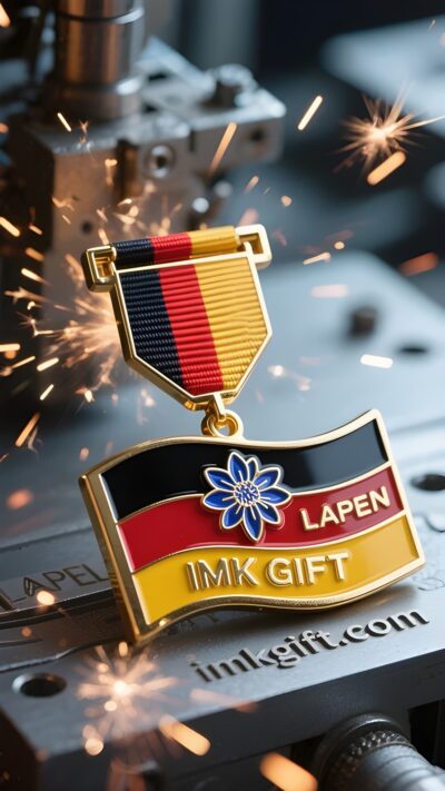 in993-Kornblumenlicht-in-Schwarz-Rot-und-Gold-Medaille-wächst-in-den-Rissen