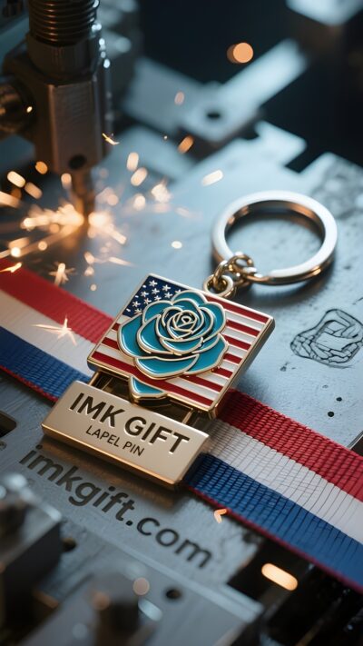 in998-The-Stars-and-Stripes-spirit-in-a-rose-keychain