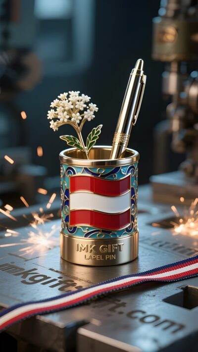 in985-Rotes-und-weißes-Licht-im-Edelweiß-Stiftehalter