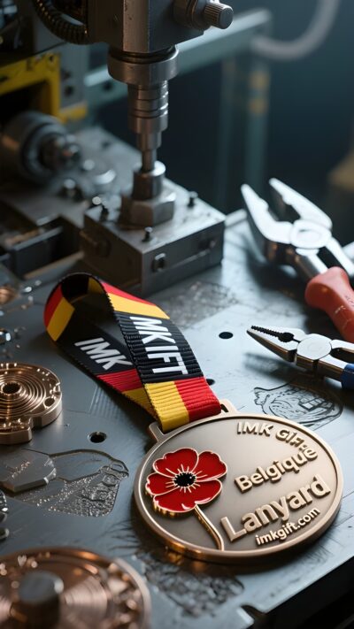 in986-De-dialoog-tussen-de-bloedige-klaproos-en-de-driekleurige-vlag-de-code-van-wedergeboorte-verweven-in-de-medaille