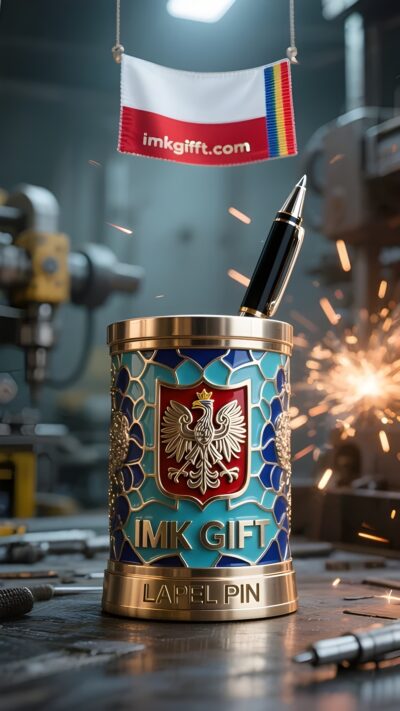 in994-Biały-Orzeł-Uchwyt-Na-Długopis-Czerwono-Biały-Lśniący-Na-Górach-i-Rzekach