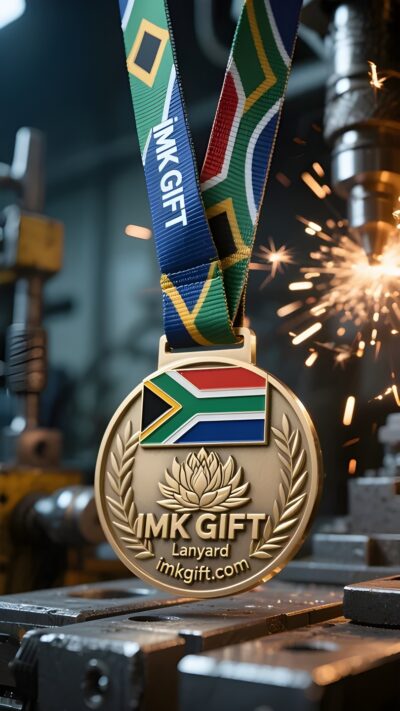 in987-The-code-of-unity-in-the-King-Protea-lanyard-the-spiritual-medal-under-the-South-African-flag