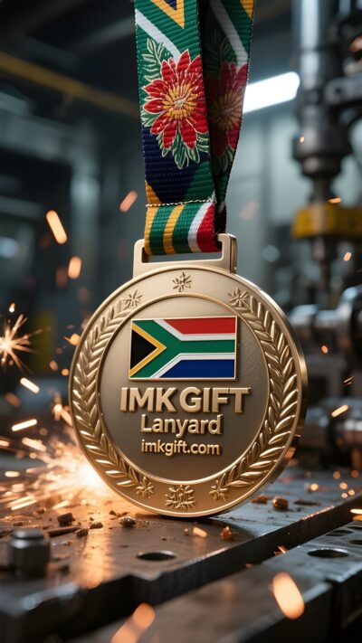 in988-King-protea-and-rainbow-flag-courage-to-reunite-in-South-Africa-lanyard-medal