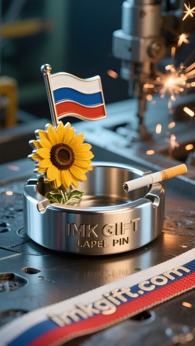 in985-Белый-синий-и-красный-свет-в-пепельнице-подсолнухе