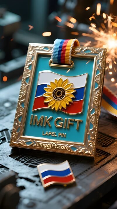 in983-Растем-к-солнцу-расцветаем-искренностью-золотая-фоторамка-под-российским-флагом