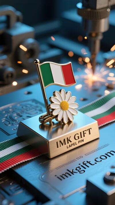 in989-Fermacarte-a-margherita-e-bandiera-tricolore-lo-spirito-italiano-indistruttibile