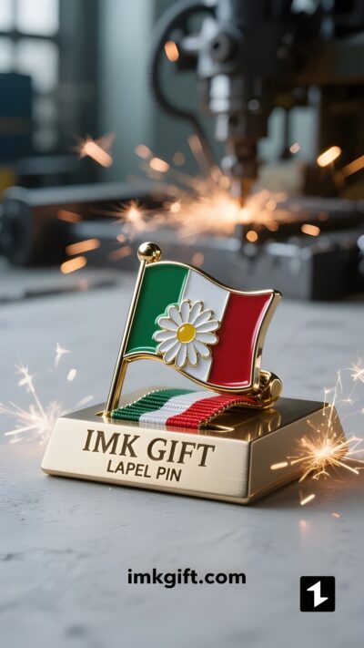 in992-Fermacarte-a-forma-di-margherita-e-bandiera-tricolore-la-fede-che-protegge-nelle-rughe-del-tempo