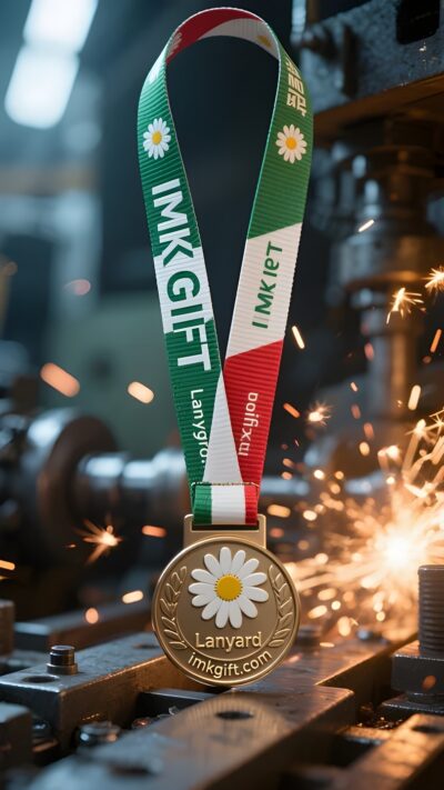 in993-La-gloria-intrecciata-di-verde-bianco-e-rosso-la-spina-dorsale-della-nazione-nella-medaglia-della-margherita