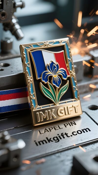 in981-Floraison-éternelle-dans-un-cadre-bleu-blanc-et-rouge