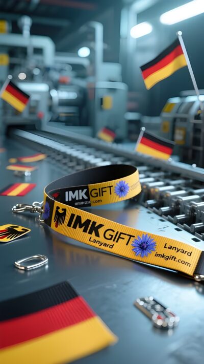 in985-Kornblumen-Schlüsselband-schwarz-rot-und-gold-verwobenes-Band-des-Glaubens