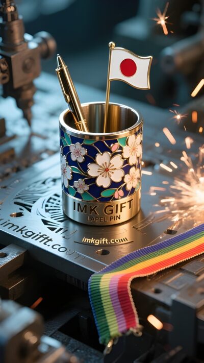 in995-桜のペンホルダーの光